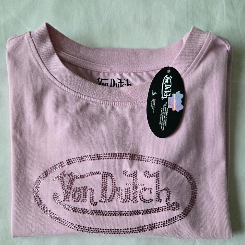Von-dutch Women's Pink T-shirt